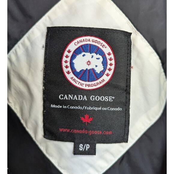 Canada Goose Montebello Down Parka Jacket Pearl White Fur Hood Arctic Coat Small - Picture 7 of 9